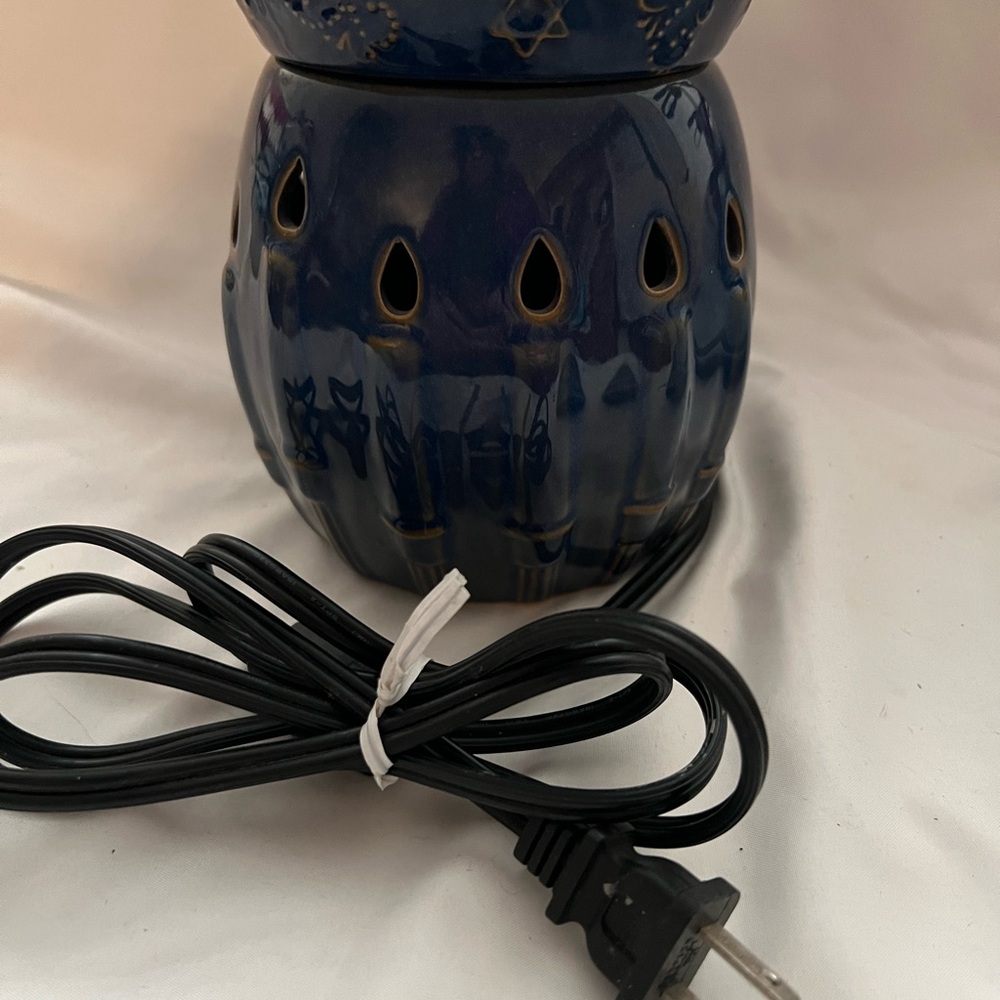 Blue Ceramic Candle Holder - Picture 6 of 6